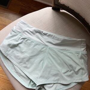Mint Green Lululemon Speed Up Short *2.5" size 2